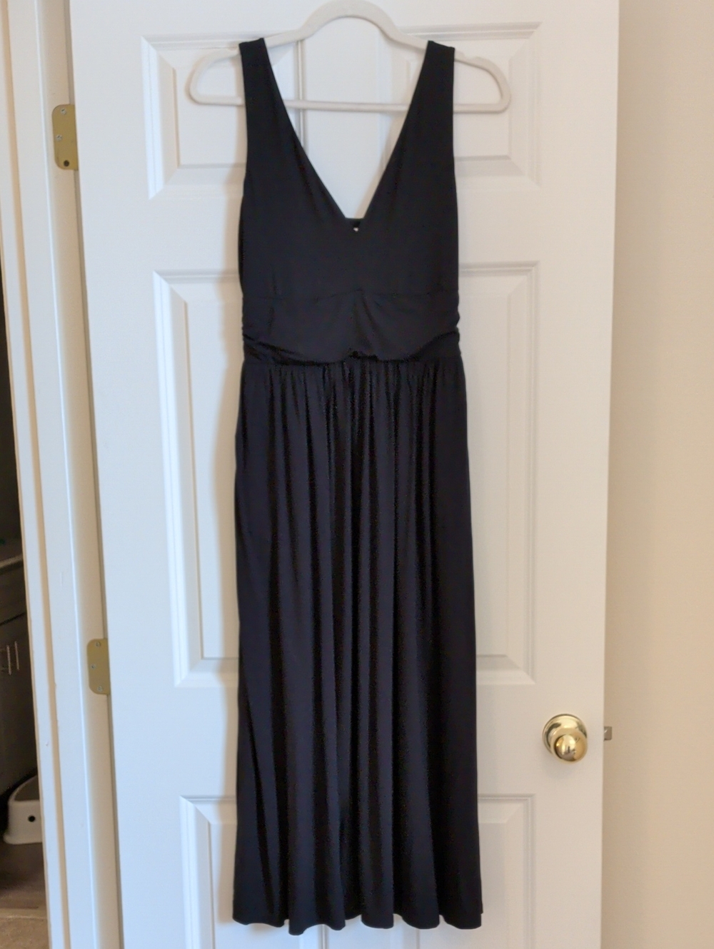 Boden Black V-Neck Maxi Dress